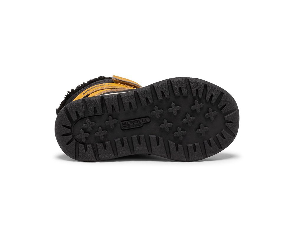 Merrell Boots Brown/Black - Snow Crush 2.0 Waterproof Jr. - Kids 41FJRYIDL